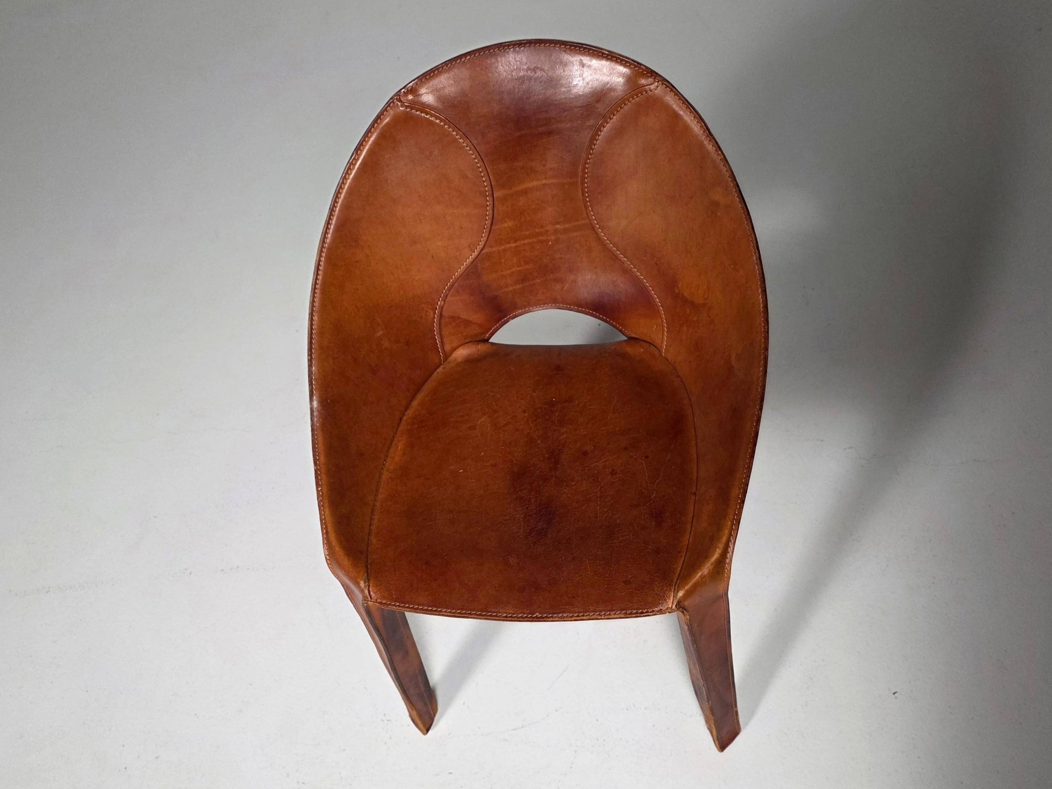 Set of four "Lira e Liuto" chairs by Mario Bellini for Cassina, Italy, 1980s.
