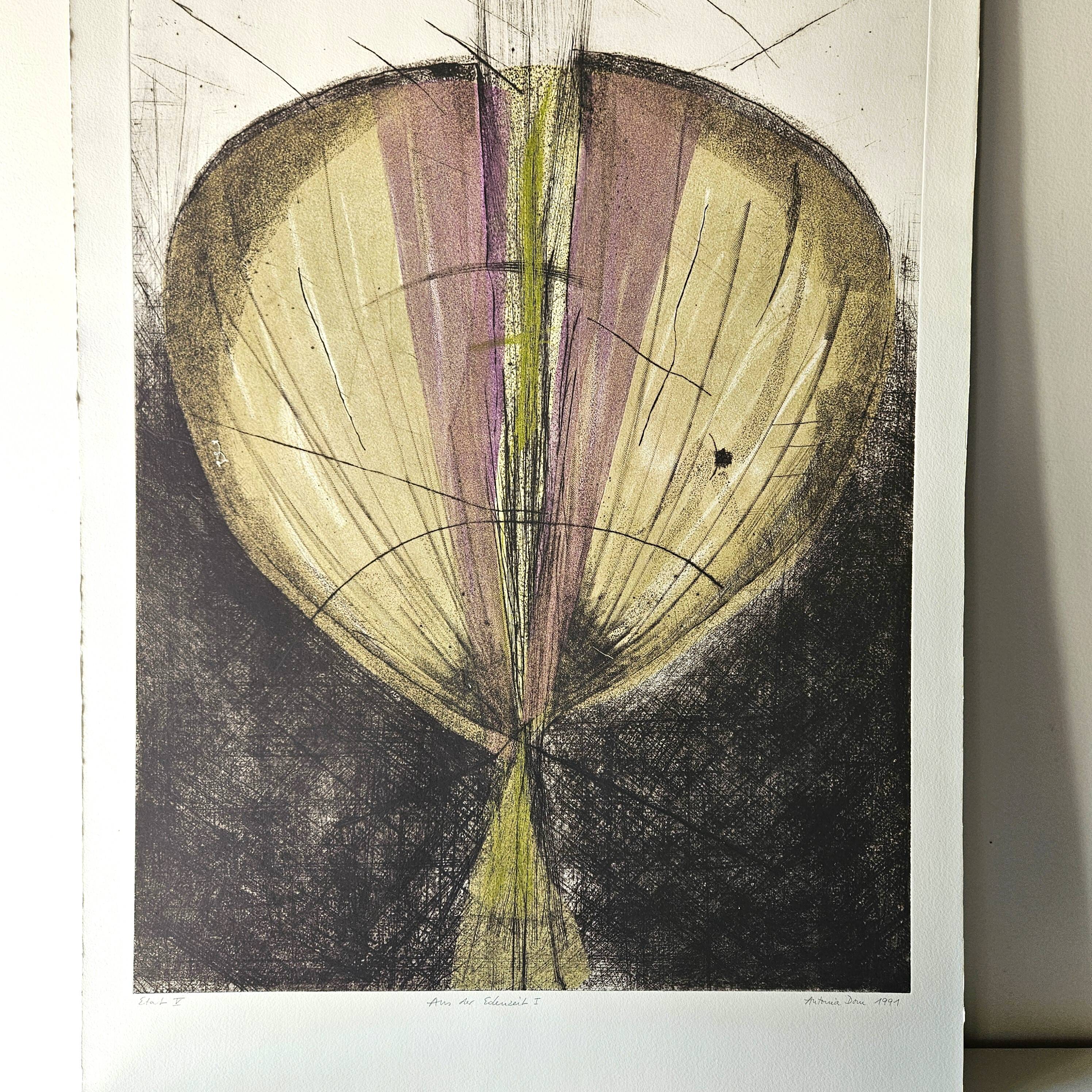 Color Etching  Antonia Dombrowsky 1991-  Color Engraving - handmade Bütten-