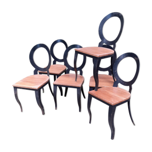 set de 6 chaises années - louis