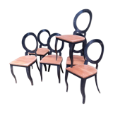 6 chairs 80s Louis XVI style