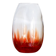 Vintage blown glass vase with a speckled red design
