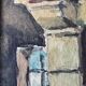Claude HOUAL Watercolour No. 53 titled "Breton Interior" circa 1950