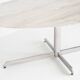 Table à manger  Roche Bobois. Métal et marbre blanc. France, années 60
