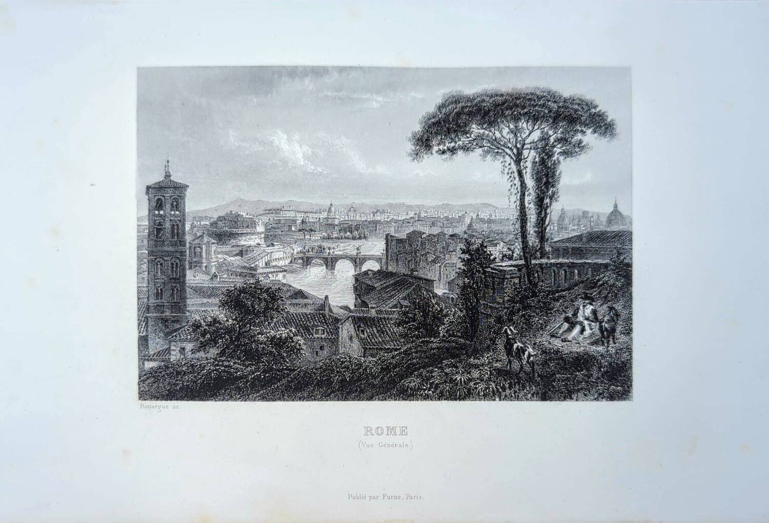 Gravure de Rome, 1841