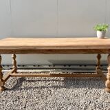 Extendable stripped farmhouse table 300 cm
