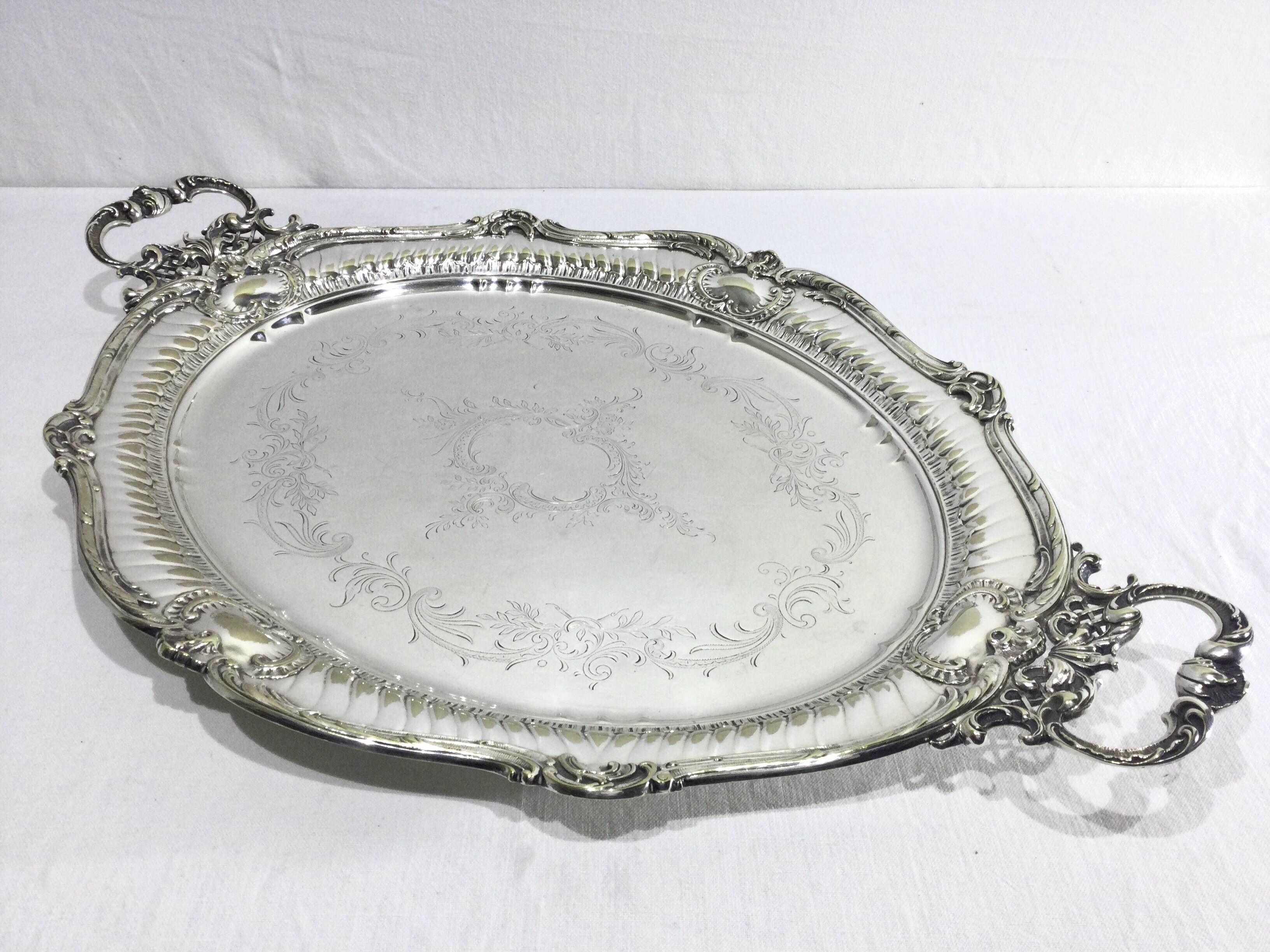 WMF - Silver-plated metal serving tray