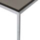 Coffee table in chrome steel and glass by Florence Knoll