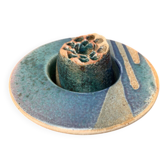 Postmodern vintage ceramic flower vase, 1980s