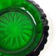 Vintage green moulded glass ashtray