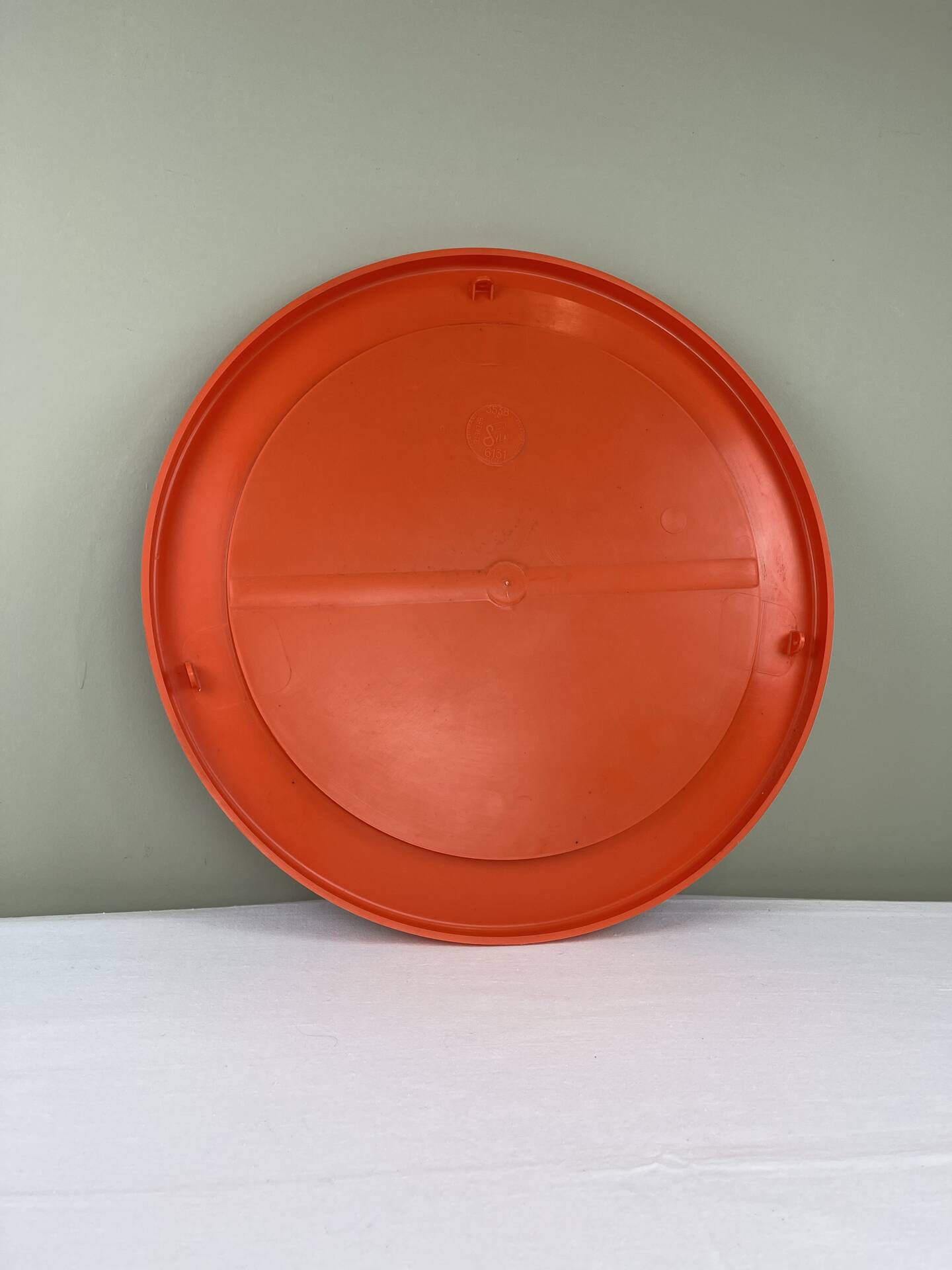 Miroir orange vintage