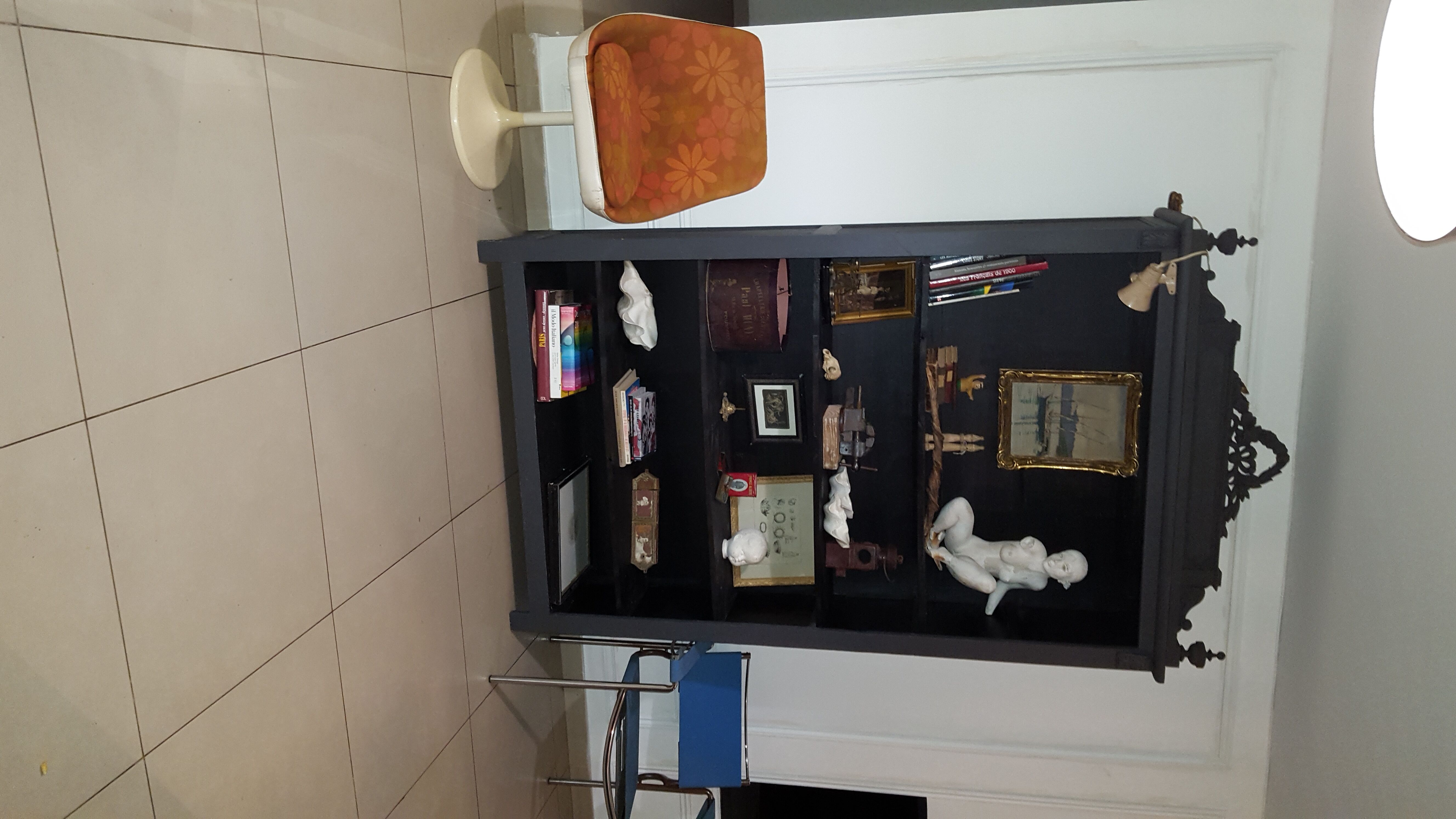 Library cabinet of curiosities