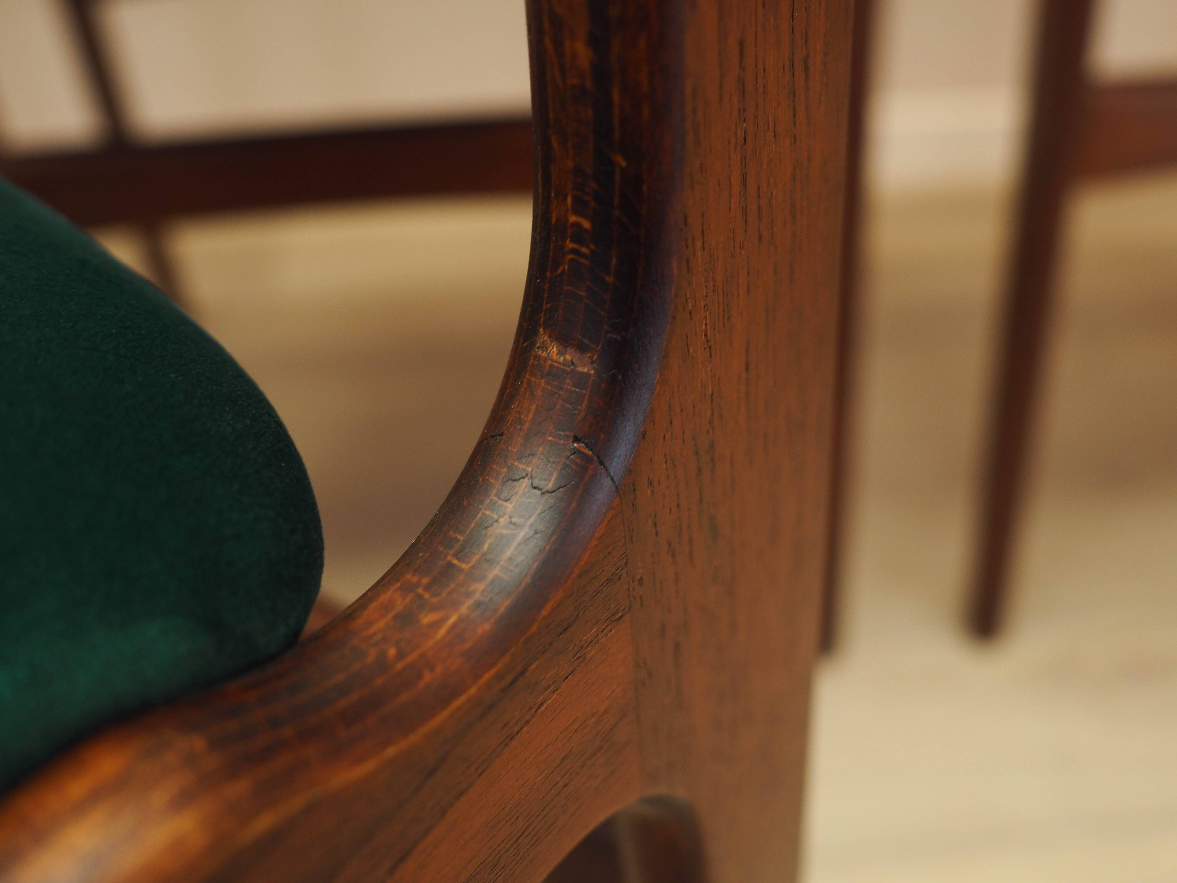 Set of six teak chairs, Danish design, 1970s, production: Denmark