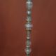 Neoclassical lamp foot vintage glass and gold metal 50 s. H: 147 cm.