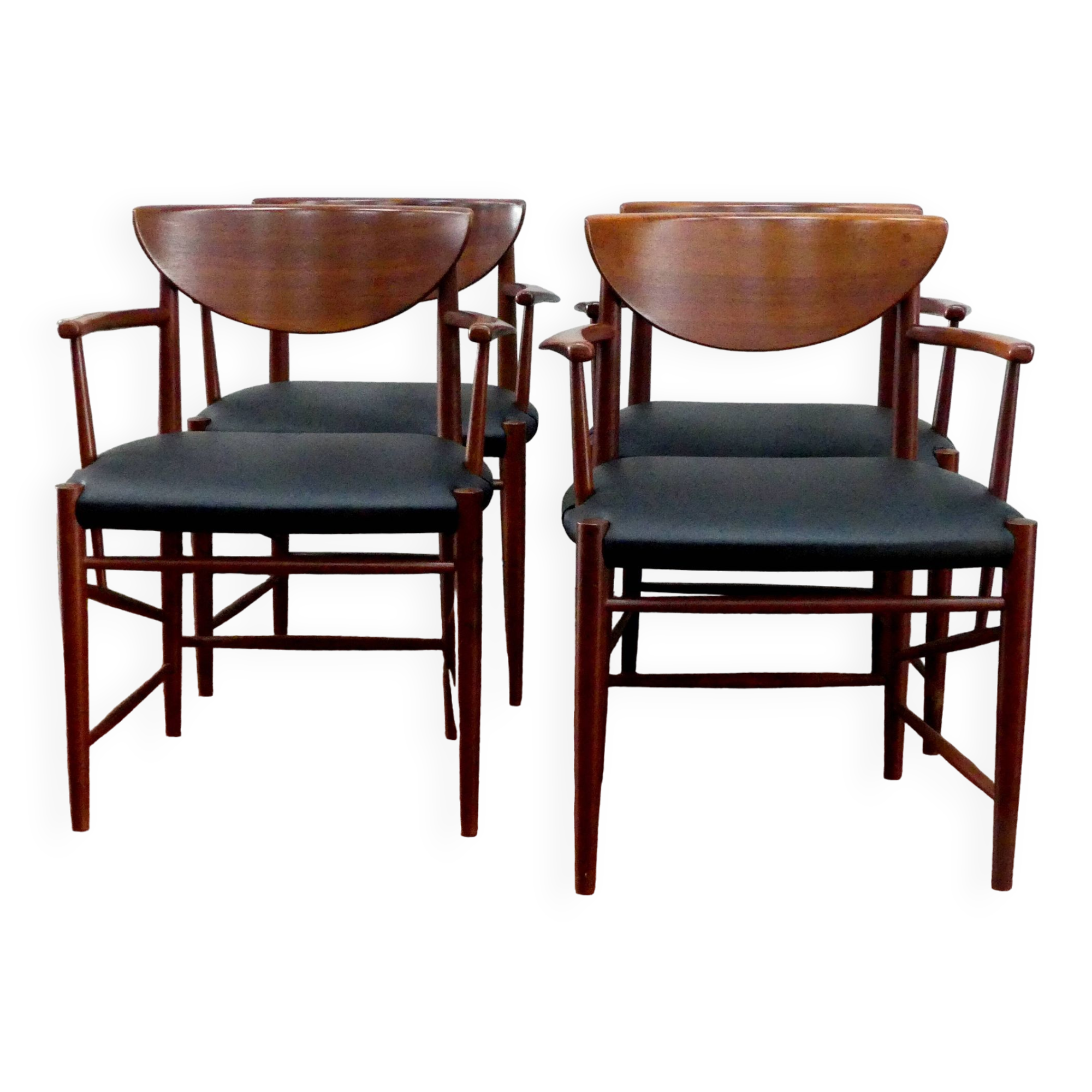 4 model 316 armchairs by Peter Hvidt