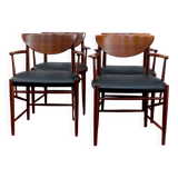 4 model 316 armchairs by Peter Hvidt