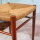 Vintage Teak Stool Chair Soborg Niels Möller Danish Mid Century