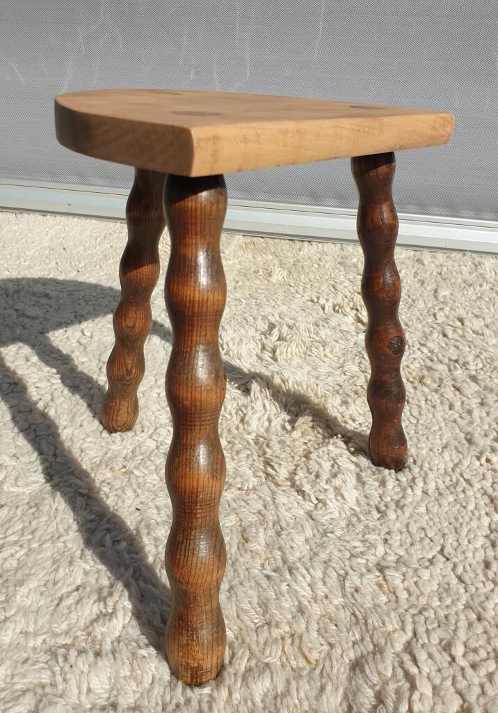 Set 2 decorative milking stools Nature