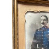 Framed photograph of a soldier