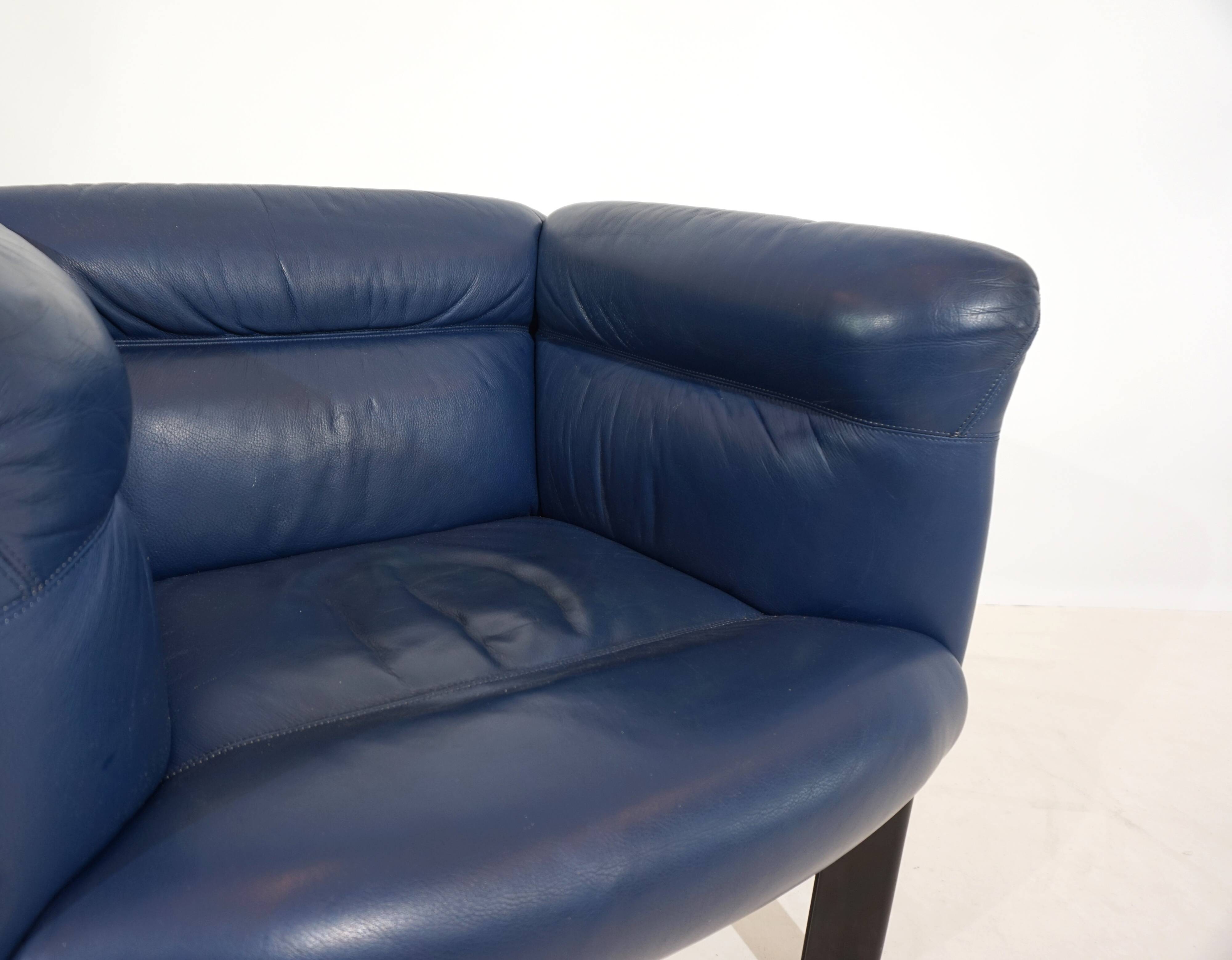 Fauteuil en cuir Poltrona Frau Interlude de Marco Zanuso