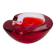 Red Sommerso Murano glass ashtray and pocket tray Seguso Murano 1960