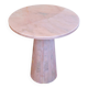 Minimalist natural pink marble side table