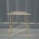 Gold sofa tip in perforated metal