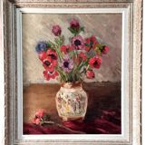 Bouquet d'anémones signé Mougin