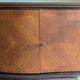 Enfilade-Buffet Vintage Louis XVI Modernisé. Marqueterie en Chevrons