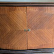Enfilade-Buffet Vintage Louis XVI Modernised. Chevron Marquetry.