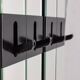Pair of wall hangers with vintage 70s mirrors italian design