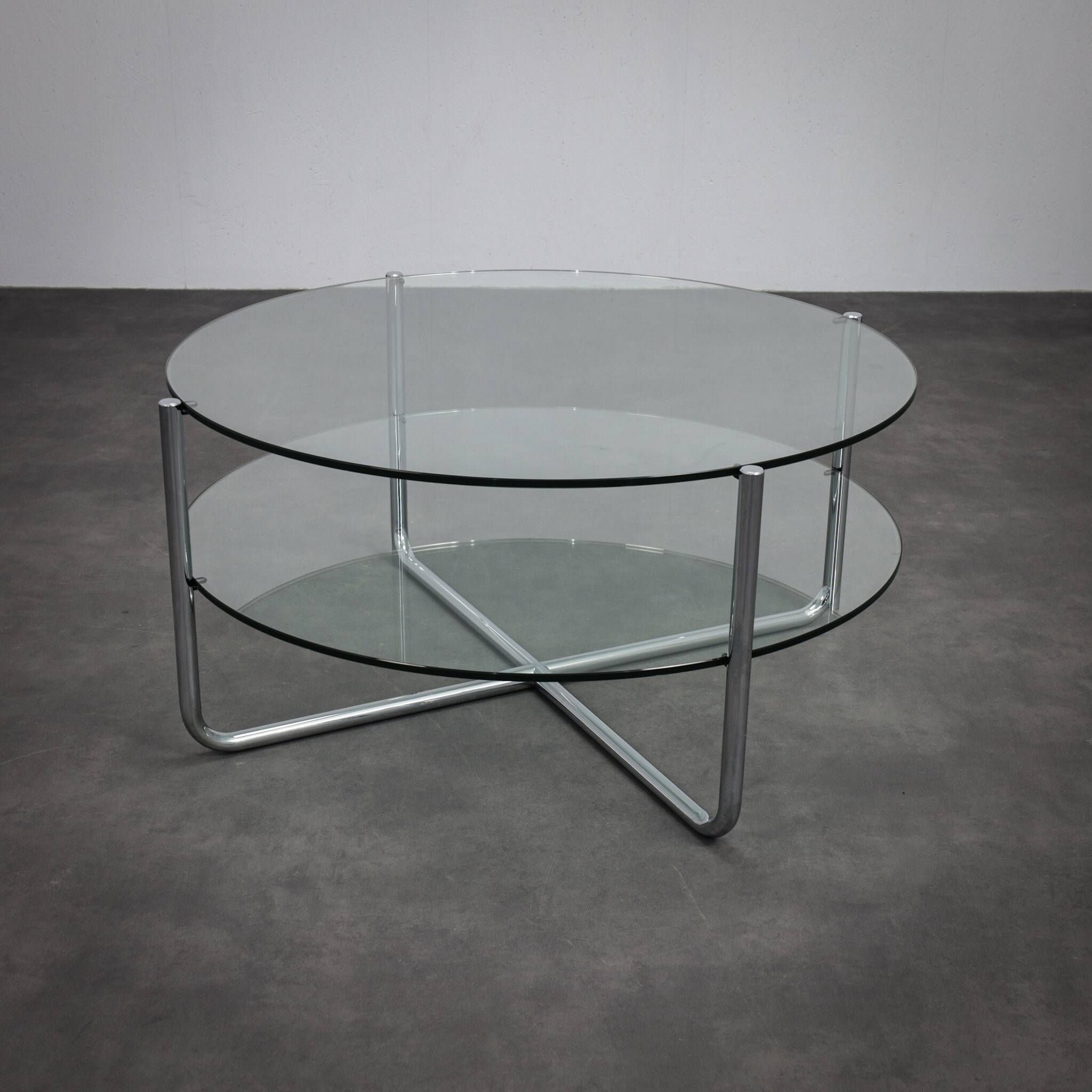 Table basse Bauhaus modèle 427 par Dutch Originals, années 1990.