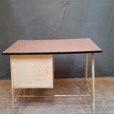 Vintage bureau in white formica