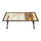 Scandinavian coffee table from the 60s and metal and ceramics