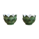 Duo of artichoke-shaped pots