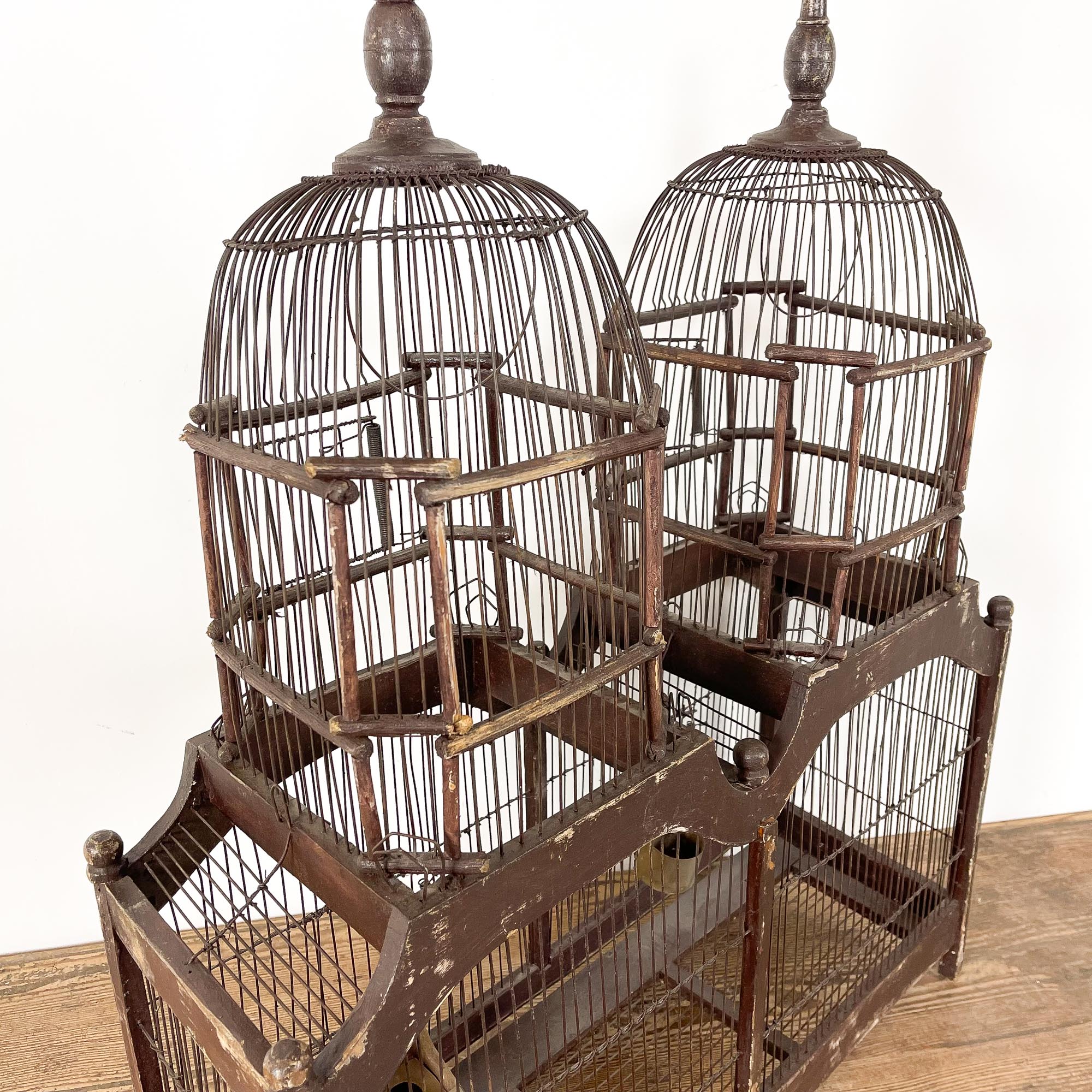 Brocant bird cage patina