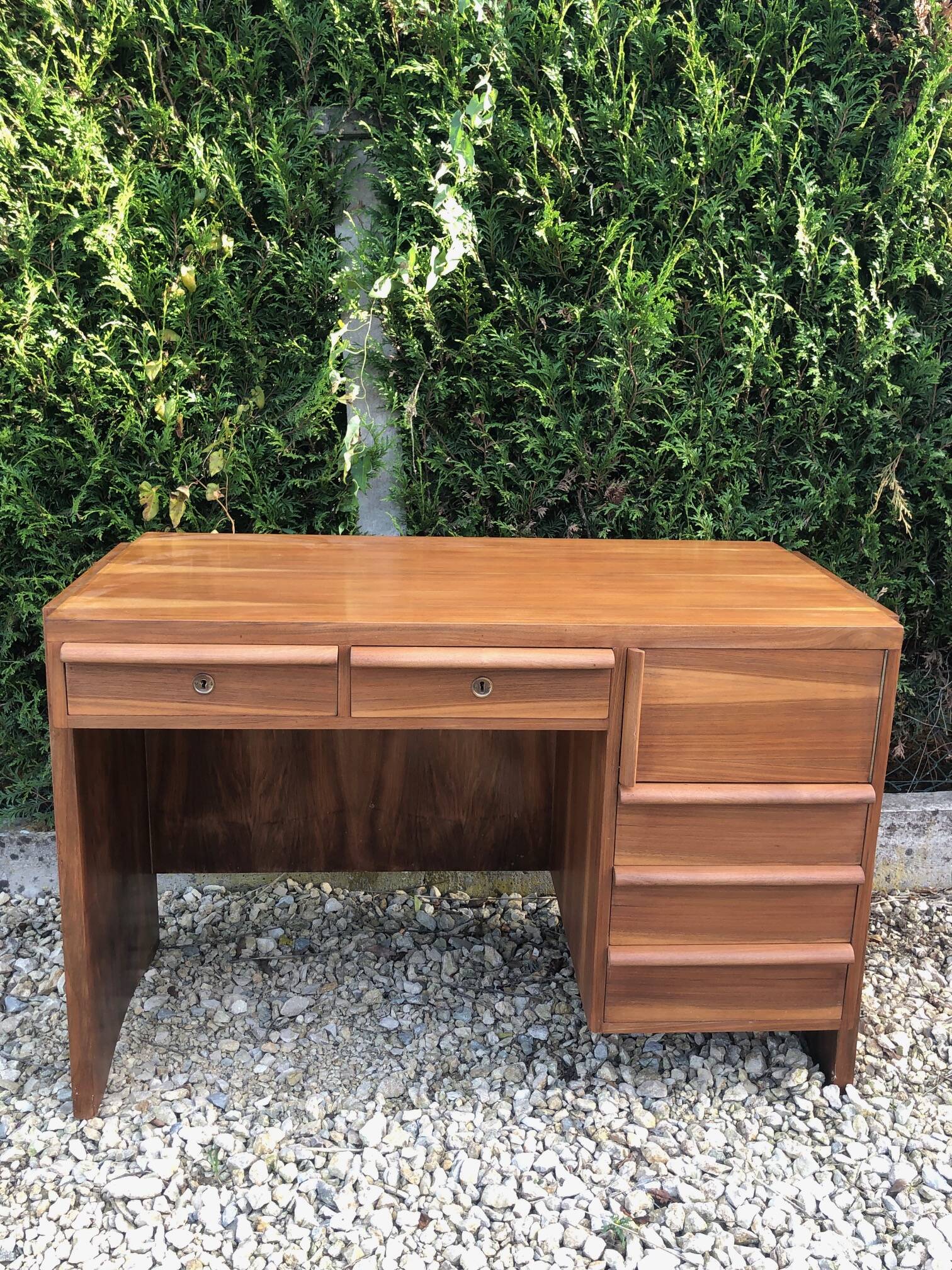 modernist teak desk