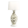 Impressive desk lamp by Nordiska Kompaniet in white metal, Sweden, 1950.