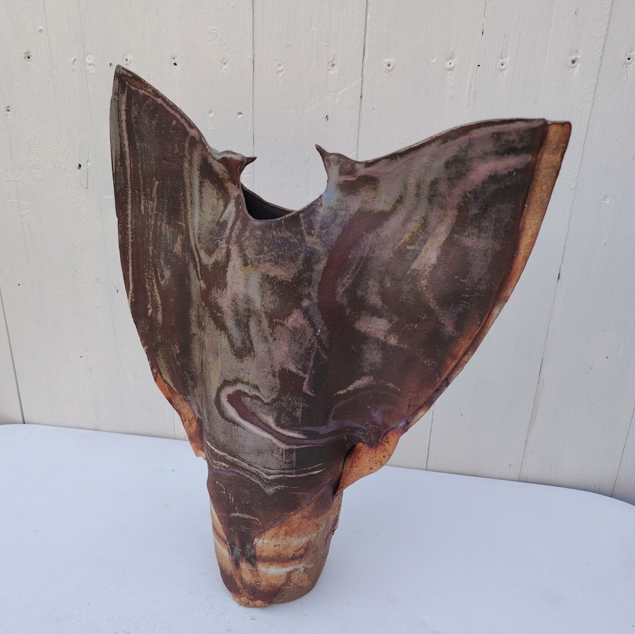 Large ceramic vase, zoomorphic, Alain Rufas