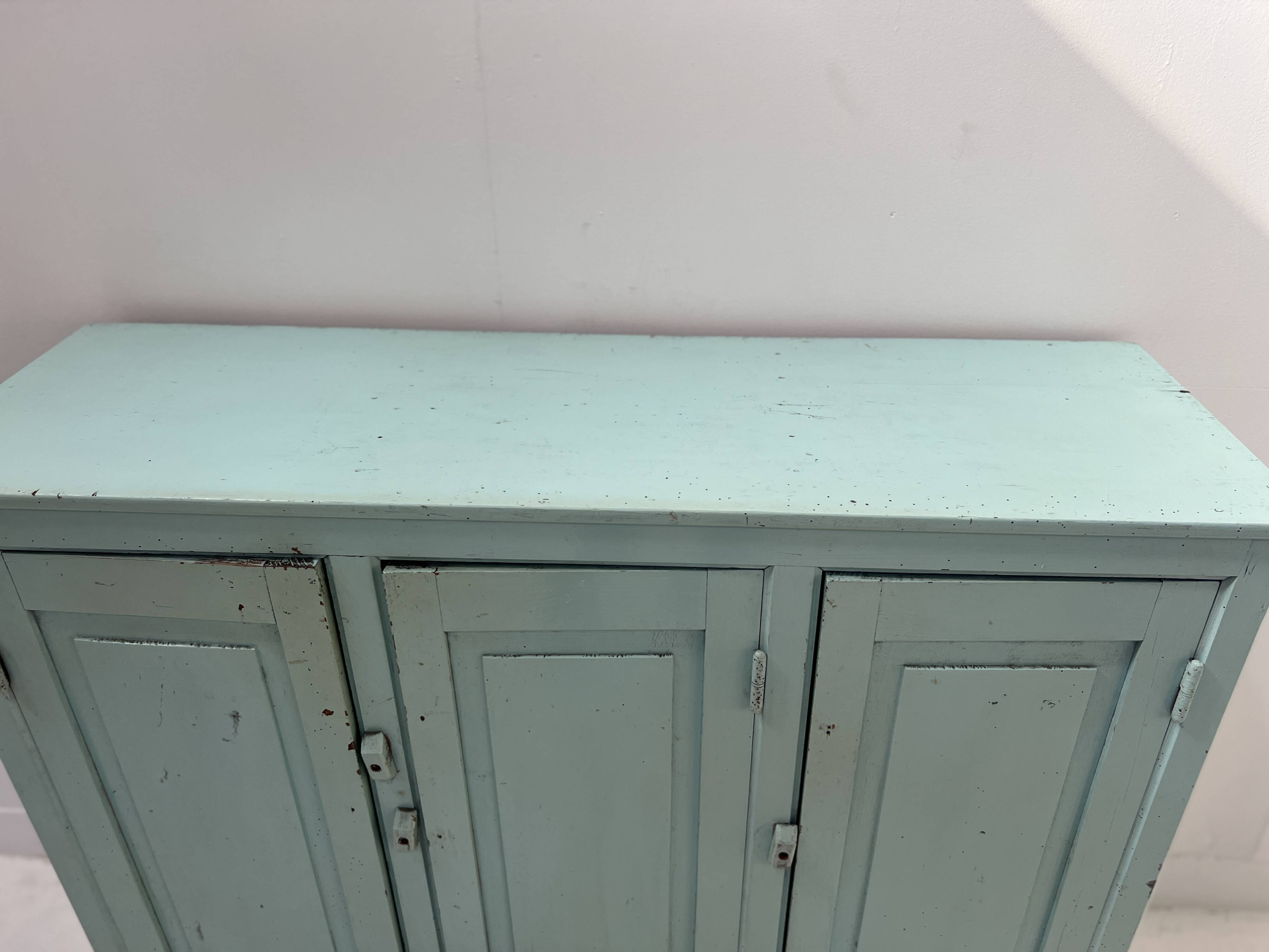 Parisian buffet with three doors in patinated beech, 20th century.