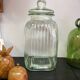 Airtight in striated glass candy
