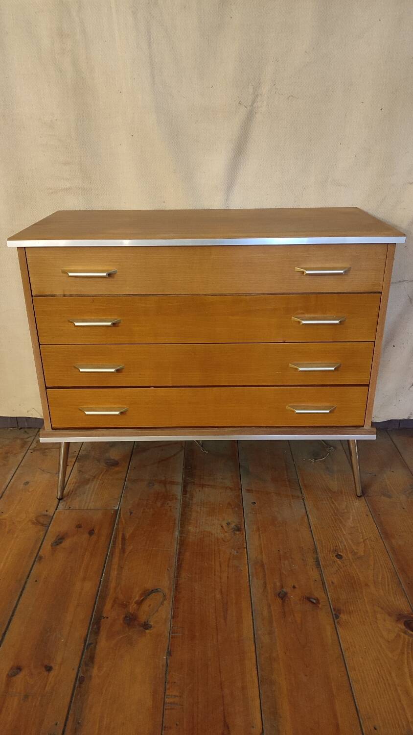 Commode 4 tiroirs années 1960