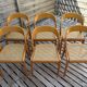 Set of 6 caned chairs by Baumann, gondola model.