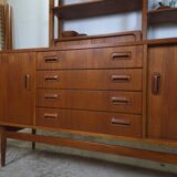 Müsterring Möbel, vintage 1960s teak sideboard 243cm!