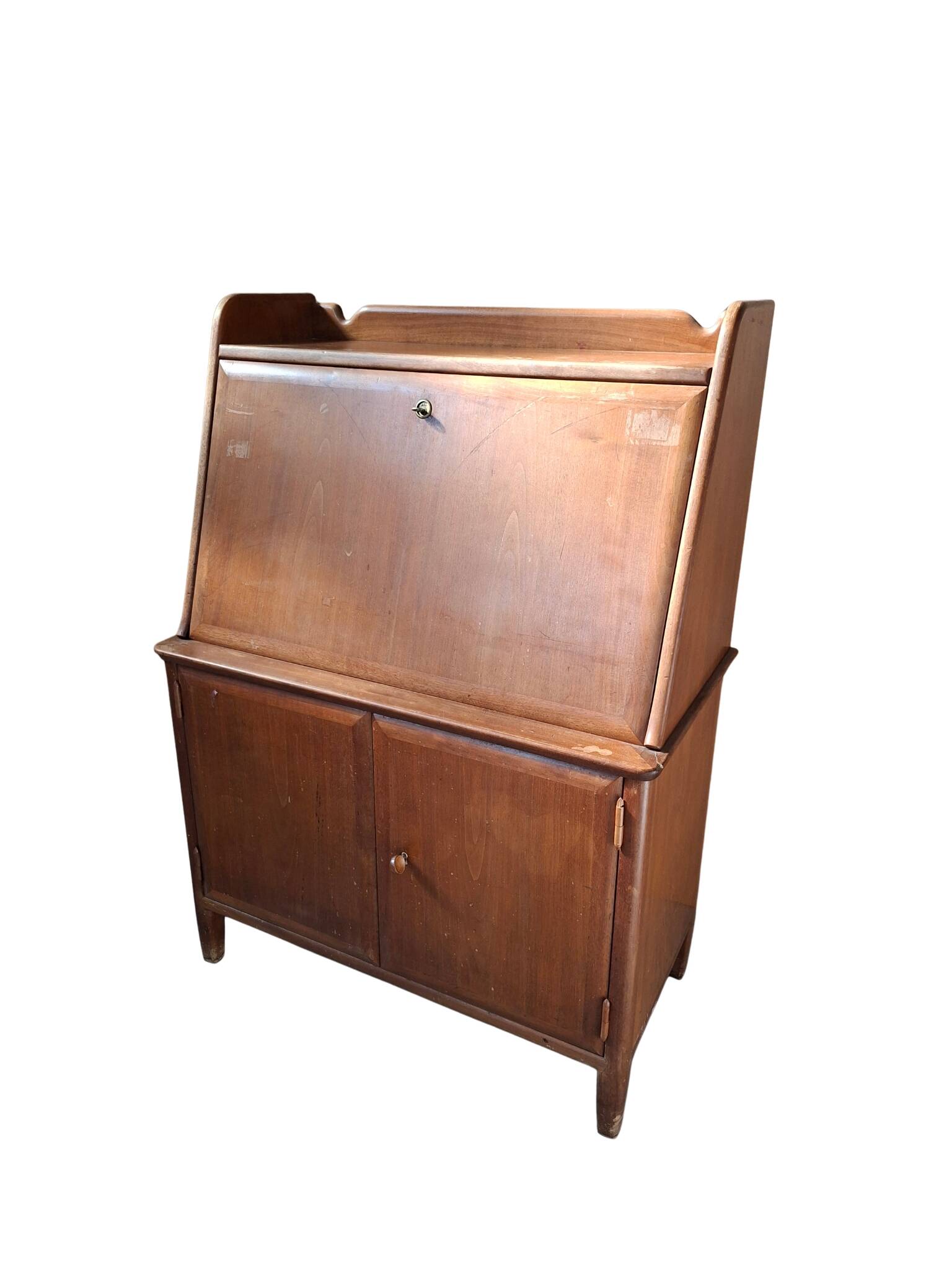 Secretaire Scrittoio a ribalta Vintage Originale Anni '60 Design Mid-Centur