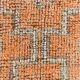 Tapis de couloir vintage orange doux 3x11, en laine, 90x330 cm