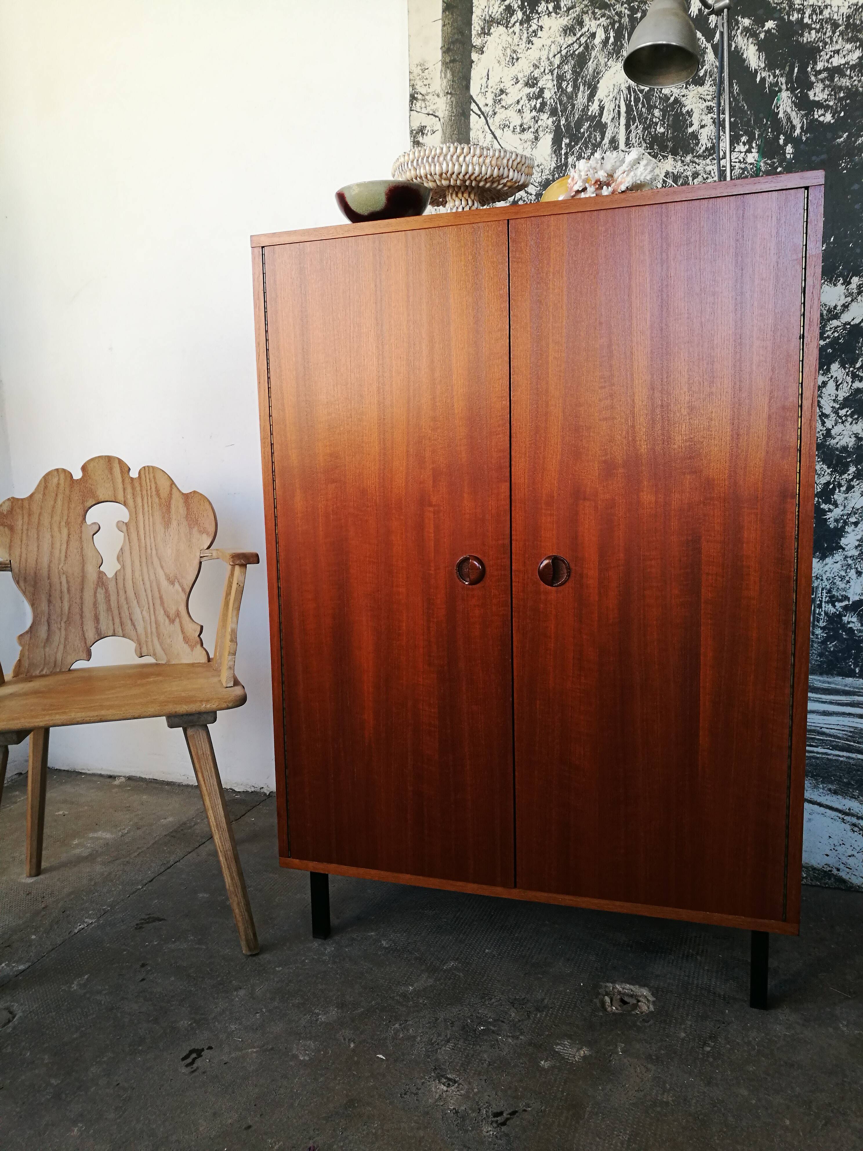 Wardrobe design 1970, teak