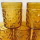 Verres ambres vintage