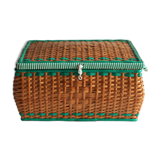 Rattan book box