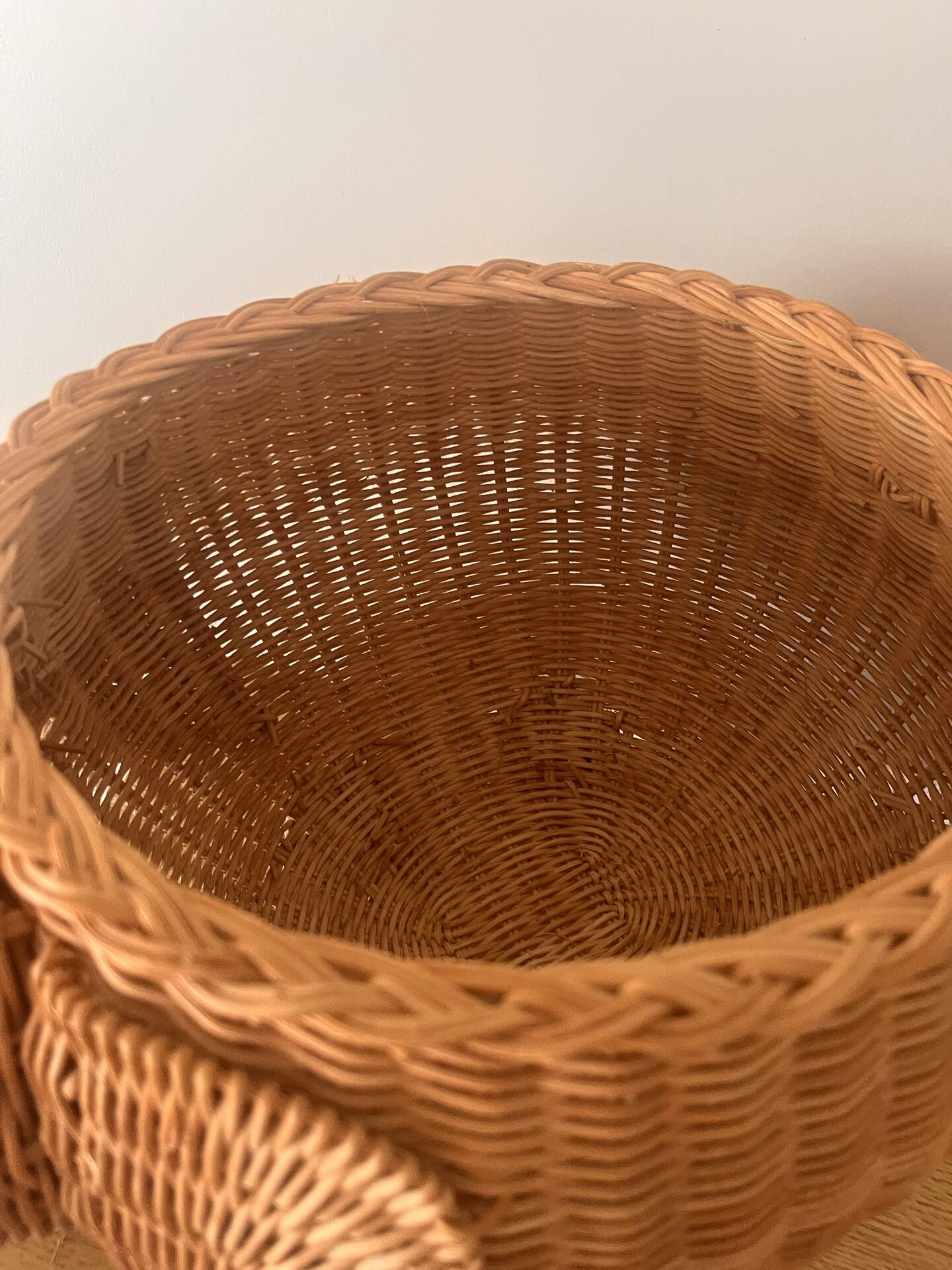 Panier éléphant en rotin