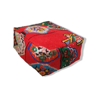 Moroccan carpet pouf 60x60x27cm